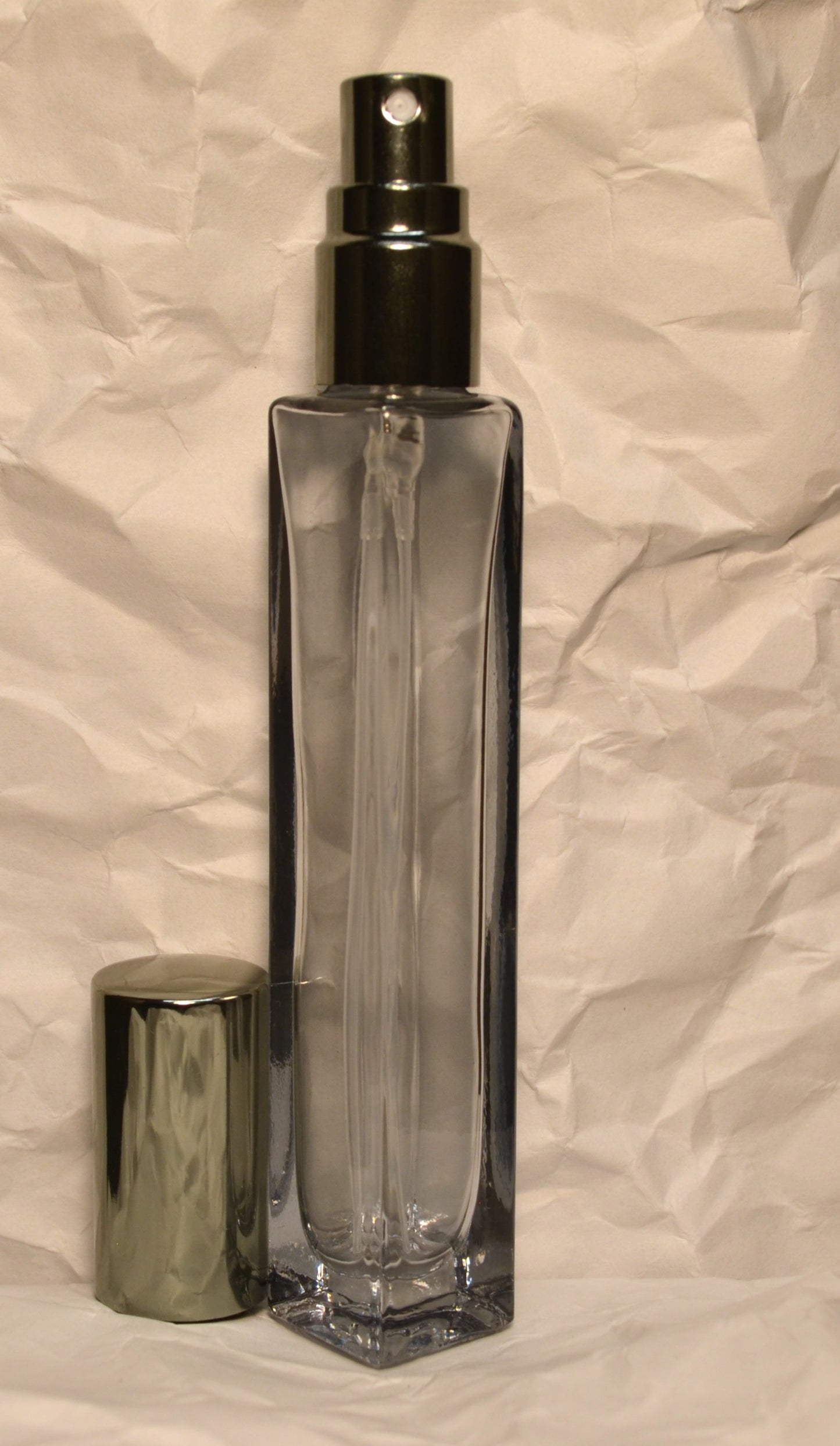10ML TALL CLEAR GLASS SPRAY BOTTLE