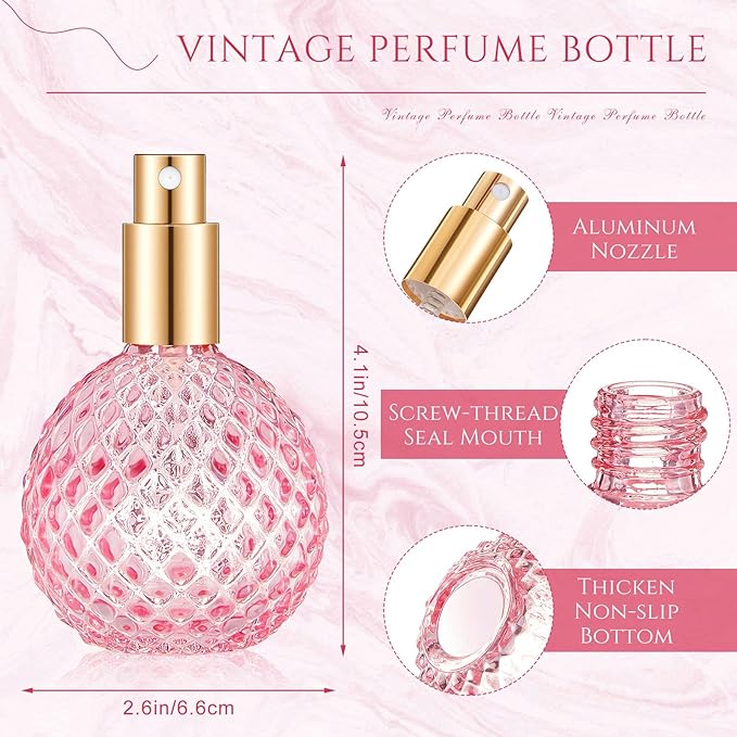 WINE MOJITO PINK ROUND GLASS BOTTLE 100ML