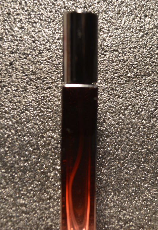 10ML TALL RED GLASS BOTTLE