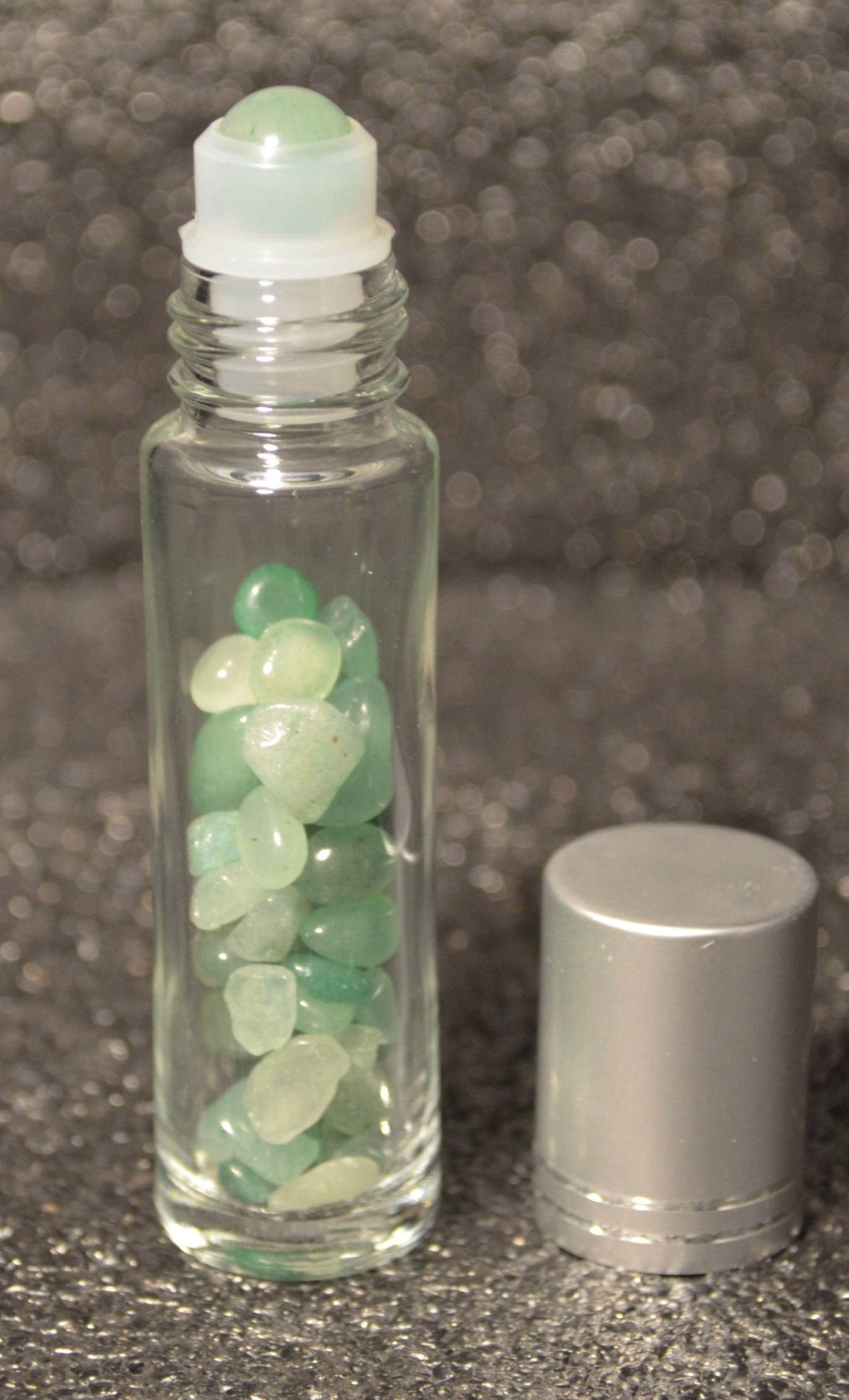 GREEN AVENTURINE ROLLER BALL /GEM FILLED 10ML
