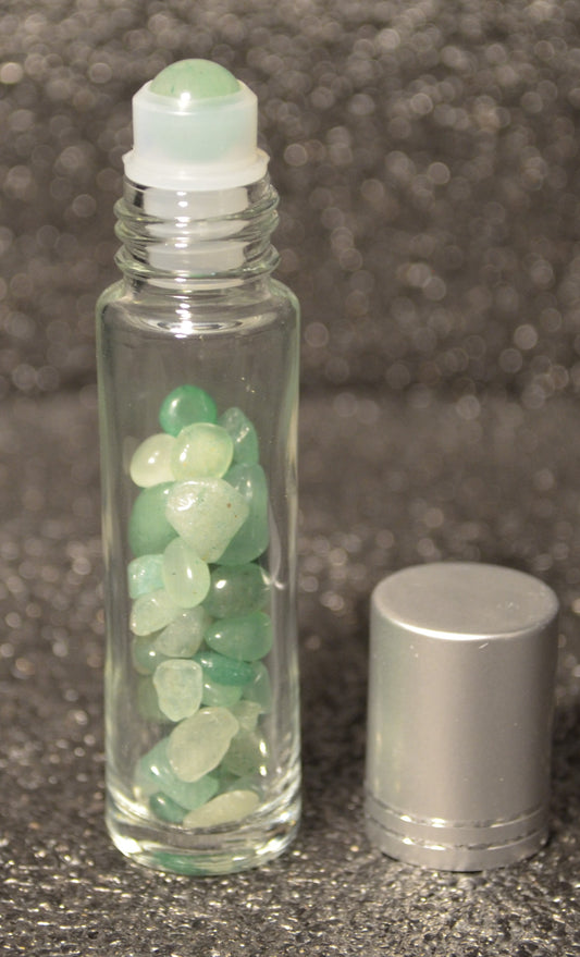 GREEN AVENTURINE ROLLER BALL /GEM FILLED 10ML
