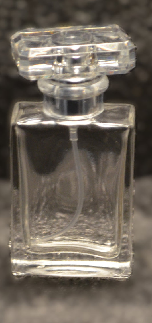 SQUAR CLEAR  30ML GLASS BOTTLE