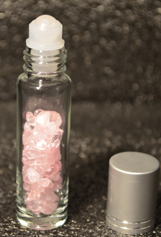 ROSE QUARTZ ROLL ON BOTTLE